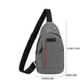 thumbnail image 2 of Crossbody Chest Bag - Lightweight Adjustable Sling Pack for Outdoor Travel Commuting, Holds Phone Wallet Keys with Multiple Secure Pockets, Durable Oxford Fabric Daily Messenger Purse, 2 of 8