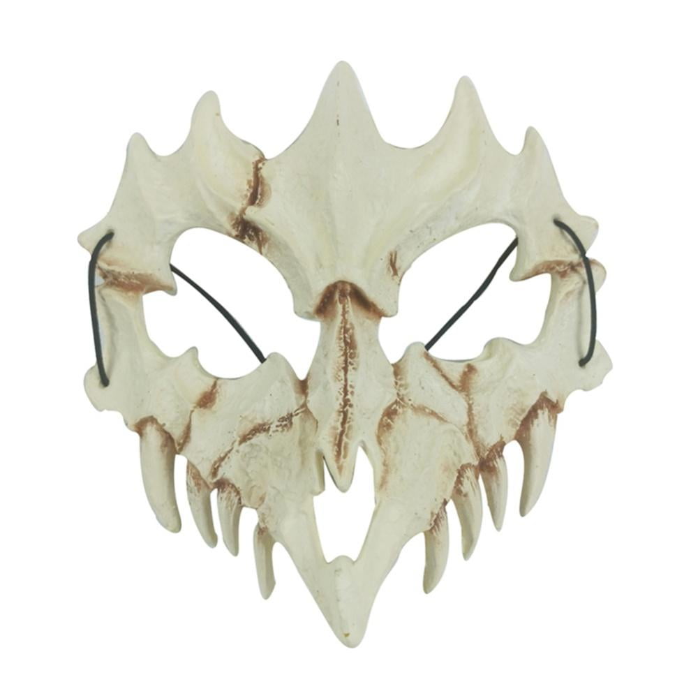 Tiger Mask,Ye Yaksha Dragon God Tengu Black Tortoise Japanese Half Mask Resin Skull Scary Horror Ninja Mask Costume Props 