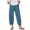 Blue, variant on Aoochasliy Womens Pants Clearance Casual Solid Pants Comfortable Elastic High Waist Casual Beach Pants