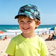 thumbnail image 6 of Karoyedx Kids Baseball Hats Boys Toddler Baseball Cap UV Protection Outdoor Adjustable Dinosaur Hat for Kids Boys Girls Grey Size,2-6 Years, 6 of 7