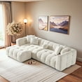thumbnail image 5 of Phoenix Mid Century Modern Living Room Modular Sofa in Ivory Chenille, 5 of 7