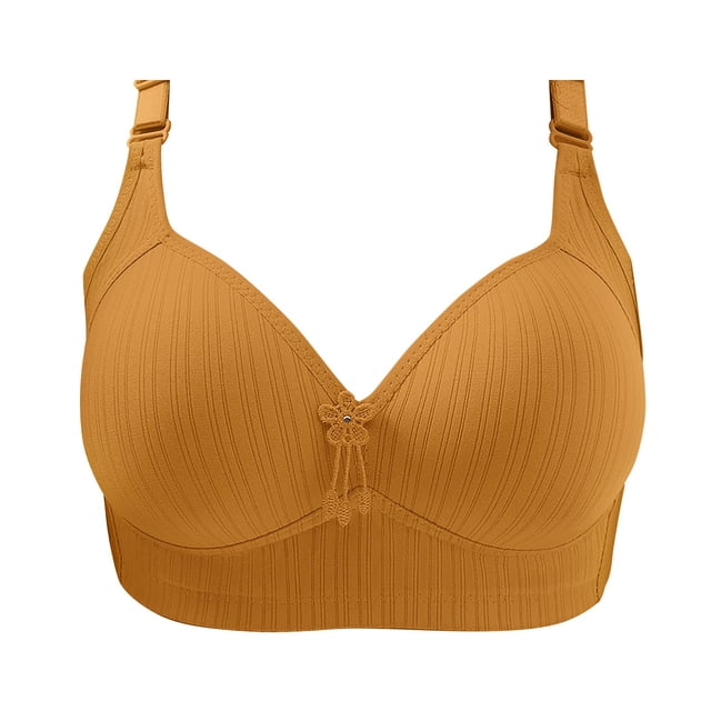 Clearance Sale 2025 Bra Women Clearance Lace Back Button Shaping Cup Adjustable Shoulder Strap Large Size Bra