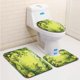 thumbnail image 1 of Juego de alfombras de baño de 3 piezas ABPHQTO Ilustración Flores Selva Alfombra de baño Alfombra de contorno y tapa de inodoro, 1 of 2