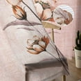 thumbnail image 5 of ERUNPONLY Light Orange Spring Floral Sheer Curtains 96 Inch Length 2 Panels Set, Ombre Modern Art Vintage Voile Window Treatment Sheer Long Curtains Drapes for Bedroom/Living Room/Kitchen 52"x96"x2, 5 of 7