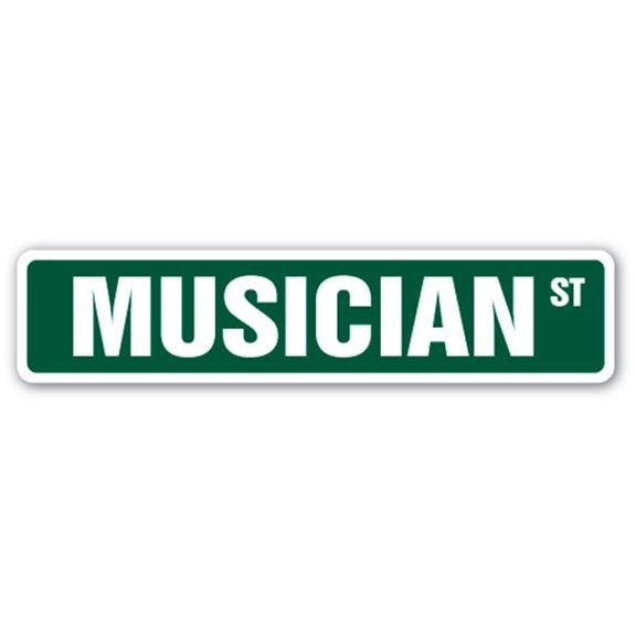 SignMission SS-MUSICIAN 4 x 18 in. Musician Street Sign