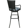thumbnail image 2 of Outdoor Indoor Extra Tall Swivel Stool 34" -Erin - Craftsman Flint Fabric - Gray, 2 of 4