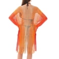 thumbnail image 4 of successthop Women's Swim Cover Ups for the Beach Casual Crewneck Dress Short Sleeve Swimsuit Summer Holiday Swimwear, 4 of 5