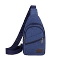 thumbnail image 2 of Bolso Bandolera Para Hombre, Mochila De Lona Con Múltiples Bolsillos, Gran Capacidad 30 X 17 X 6 Cm, Resistente Al Agua Y Duradero Para Llevar a Diario, Viajes,,Vsgery, 2 of 6