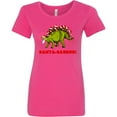 thumbnail image 3 of Inktastic Santa-saurus Christmas Dinosaur Women's T-Shirt, 3 of 5