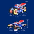 thumbnail image 3 of Electric Light & Music Transforming Motorcycle Toy, 360 Degree Rotation Deformation Vehicle, Interactive Stunt Bike Playset for Kids, ABS Material, 3 of 8