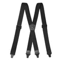 thumbnail image 2 of Lovskoo Heavy Duty Clip On Suspenders for Men Elastic Braces with 4 Strong Metal Clips 1.5 Inch Width X Back Style Formal Wear, 2 of 2