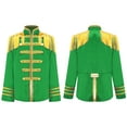 thumbnail image 6 of Aislor Kids Boys Girls Hippie Disco Long Sleeve Tassels 1960s British Pop-Star Jacket Green 6, 6 of 7