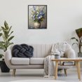 thumbnail image 2 of Stupell Industries Cerulean Flower Bouquet Floral Painting Black Framed Art Print Wall Art, 24 x 30, 2 of 8