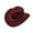 Wine Red, variant on Sunjoy Tech Unisex Vintage Wide Brim Warm Hat Western Cowboy Hat British Style Jazz Cap for Outdoor Daily Life