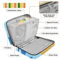 thumbnail image 4 of Haosy Accordion File Organizer Zipper Binder 500 Sheet 6-Tab Expanding File Folder Multi-Pocket 1.2 Inch 3 Ring Octopus Fish Ship Starfish, 4 of 7