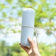 thumbnail image 4 of Travel Toothbrush Case Capsule Toothbrush Cup Holder Storage Box Holder 2 in 1 Cover Container Bathroom for Business Use Outdoors Brown, 4 of 9