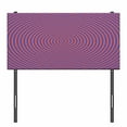 thumbnail image 3 of Psychedelic Headboard, Hypnotic Spiral Pattern Spell Theme Optic Illusion Effect Retro Illustration, Upholstered Decorative Metal Bed Headboard with Memory Foam, Twin Size, Violet Orange, by Ambesonne, 3 of 4