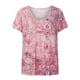 thumbnail image 4 of Blusa de manga corta con cuello en V y estampado de grafiti para mujer Pompotops  hkajfhjk459155, 4 of 8