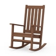 thumbnail image 2 of Better Homes & Gardens by POLYWOOD Southlake Outdoor Rocking Chair, All-Weather HDPE, Patio Seat, Teak, 2 of 11