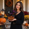 thumbnail image 4 of Halloween Table Centerpieces Decorations 12'' x 16'' , Lantern Artificial Flowers Pumpkin with Spider and Eyeball Halloween Tabletop Decor for Home Kitchen Indoor Outdoor, 4 of 6