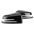 thumbnail image 4 of 2 cubiertas decorativas para espejo retrovisor lateral, aptas para Mercedes Benz ABCE CLS CLA GLA, con patrón de fibra de carbono., 4 of 14