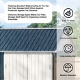 thumbnail image 6 of Outvue 10X8FT Outdoor Steel Storage Shed with Lockable Doors & Window, Ideal for Garden, Backyard, Patio Storage, 6 of 6