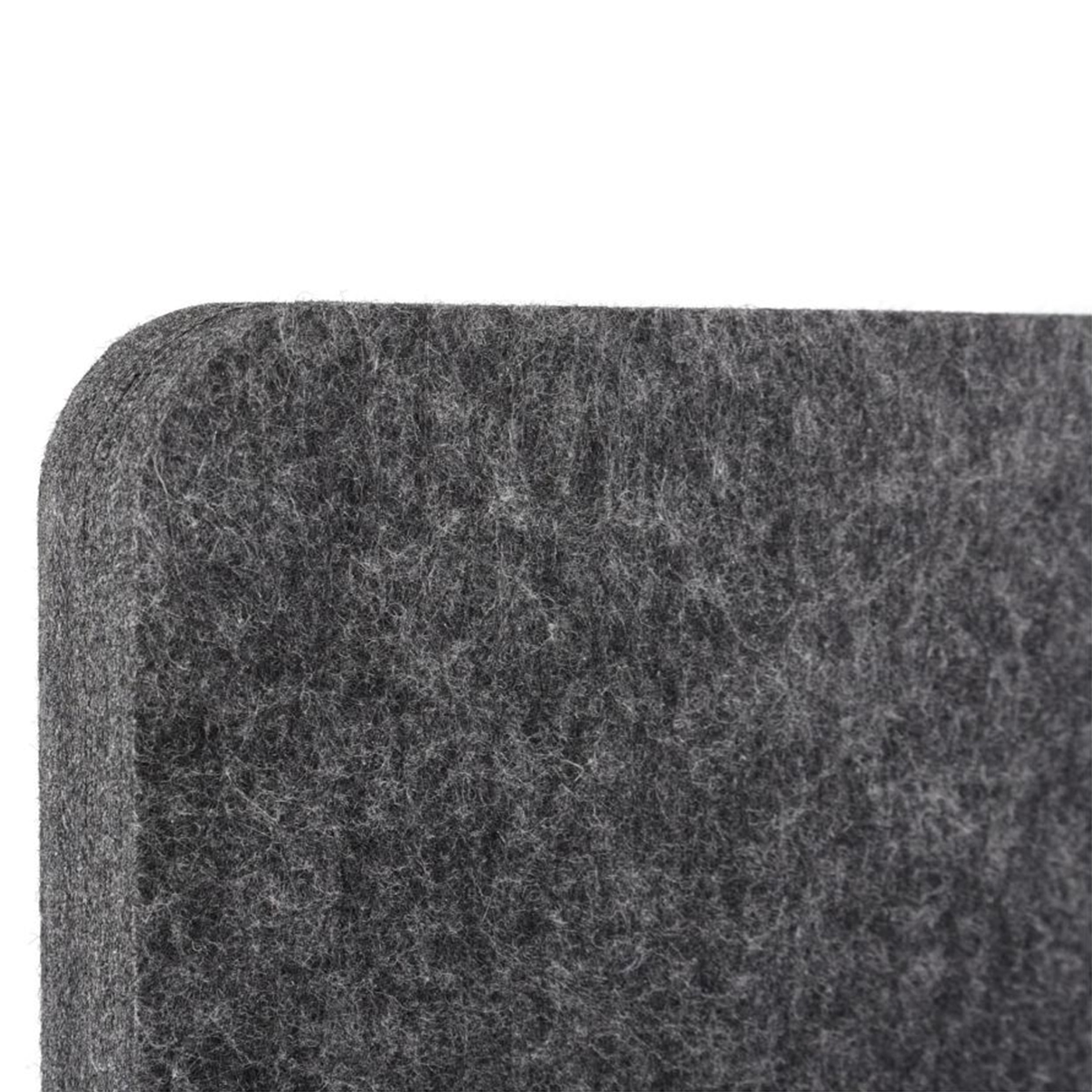 Stand Up Desk Store ReFocus Raw Freestanding Acoustic Desk Divider Privacy Panel to Reduce Noise and Visual Distractions (Anthracite Gray, 23.6"  x 62" )