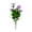 Purple, variant on Eoperou Artificial Flower with Green Leaves - Realistic Plastic Flower Wedding Party Home Office Table Centerpiece Faux Floral Decor