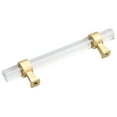 thumbnail image 3 of GlideRite 3.75 in. Center Acrylic Cabinet Bar Pulls, Satin Gold, Pack of 25, 3 of 5