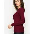 thumbnail image 4 of Made by Johnny Women's Keep It Classic V Neck Cardigan M WINE, 4 of 6