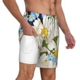 thumbnail image 3 of Gaeub Bees Collecting Nectar Mens Swim Trunks Stretch Beach Shorts Quick Dry for Men Swim Shorts Swimwear with Pockets- 3X-Large, 3 of 9