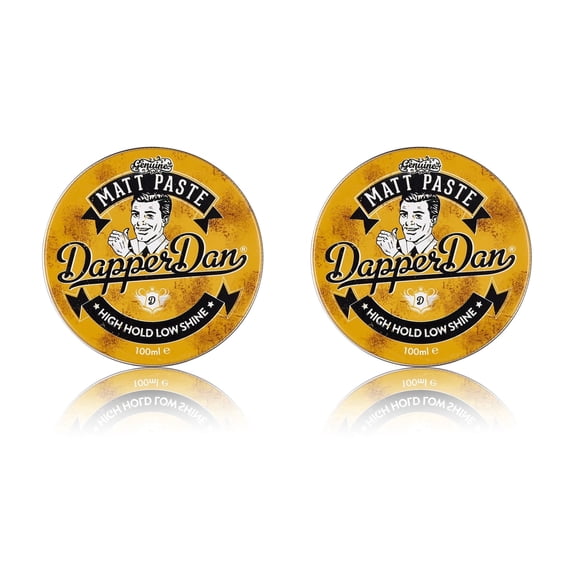 Dapper Dan Matt Paste, Versatile Strong Flexible Hold Hair Styling Product, 2 x 100ml
