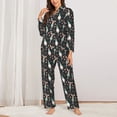 thumbnail image 2 of Naloa Christmas cute deer old man Pajamas for Women Set, Womens Pajama Sets, Lounge Sets for Women, 2pjs for Women-, 2 of 7
