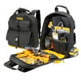 thumbnail image 1 of Mochila para herramientas DEWALT con carga USB y 20 bolsillos, 1 of 8