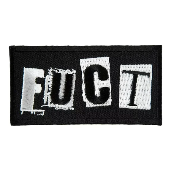 FUCT Ransom Lettering Embroidered Patch, F-Word Sayings Patches