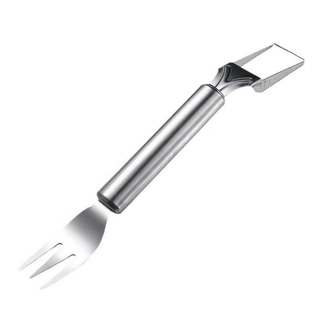 Birdeem 2-In-1 Stainless Steel Fruit Cutter 2024 New Head Fruit Forks Knife Summer Fruit Cutting Fork Premium Watermelon Fork Cutter Tool for Kitchen Home Camping