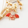 thumbnail image 2 of Abeja broche esmalte lindo exquisito diamantonal encantador romántico vendimia pechuga de la vendimia día de San Valentín broches para mujer joyería regalo rojo Inevent AP004693-03, 2 of 7