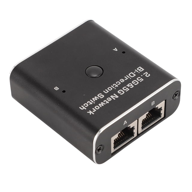 RJ45 Splitter, Aluminium Alloy Plug and Play 1000 Mbps Switch for