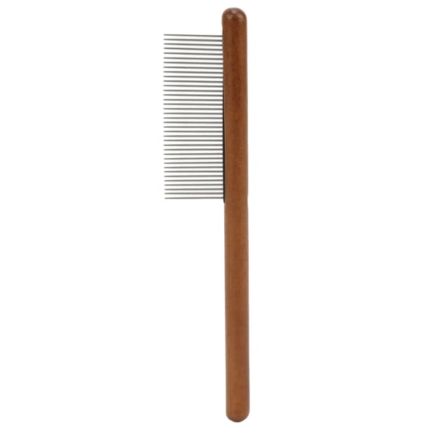 Peine De Aseo Para Perros, Peine Reutilizable Para Gatos Y Perros Que Evita La Electricidad Estática Y Elimina El Pelo Flotante Para Gatos ANGGREK F Dientes largos y densos (para cabello largo)