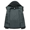 thumbnail image 3 of REDHOTYPE Men's Outdoor Waterproof Soft Shell Hooded Tactical Jacket Warm Fleece Military Hiking Jacket, 3 of 3