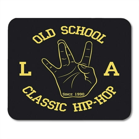 SIDONKU Graffiti Los Angeles Hip Hop West Coast Hand Gesture Graphic for Old School Rap Sign American Mousepad Mouse Pad Mouse Mat 9x10
