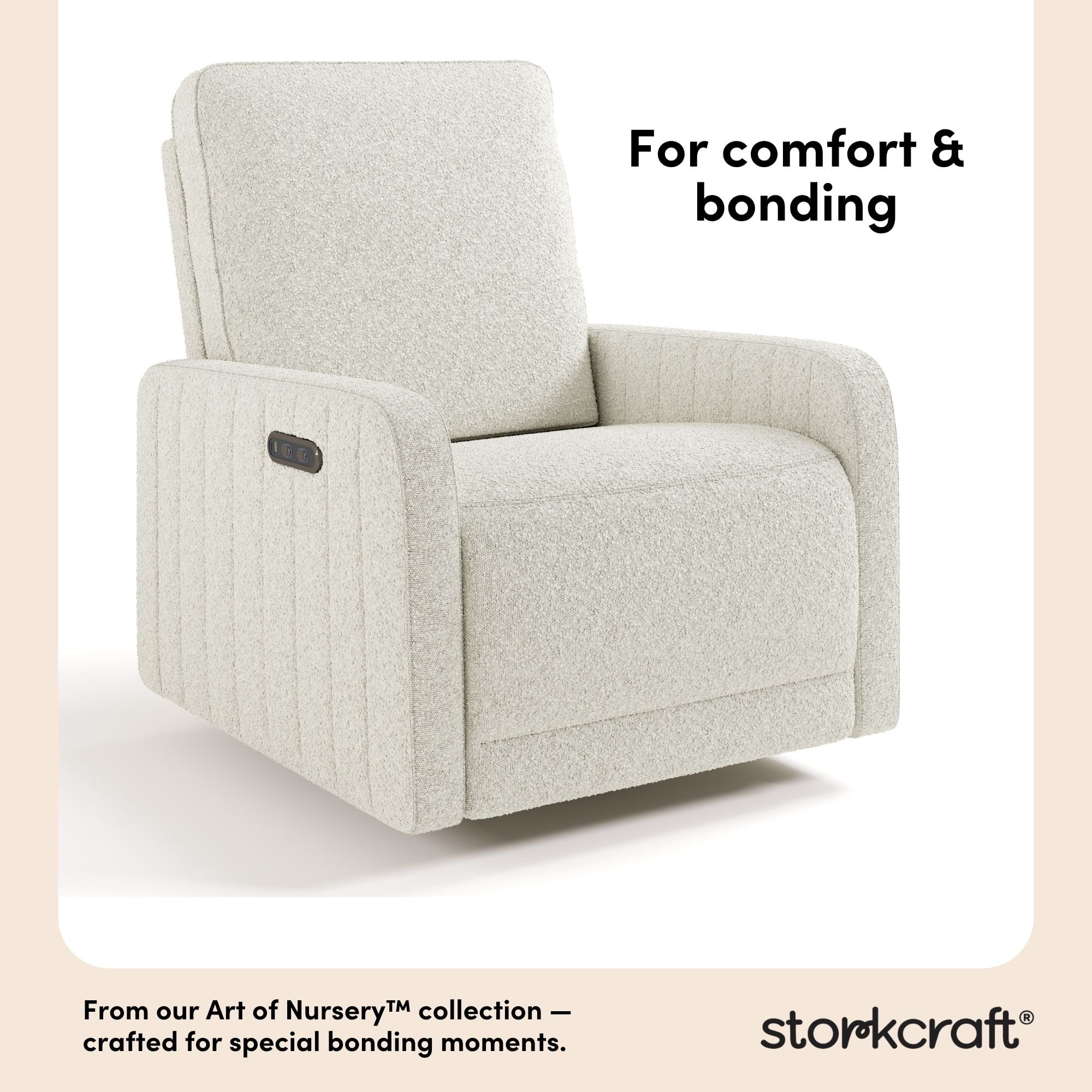 Storkcraft Kyoto Deluxe Extra-Wide Nursery Power Recliner