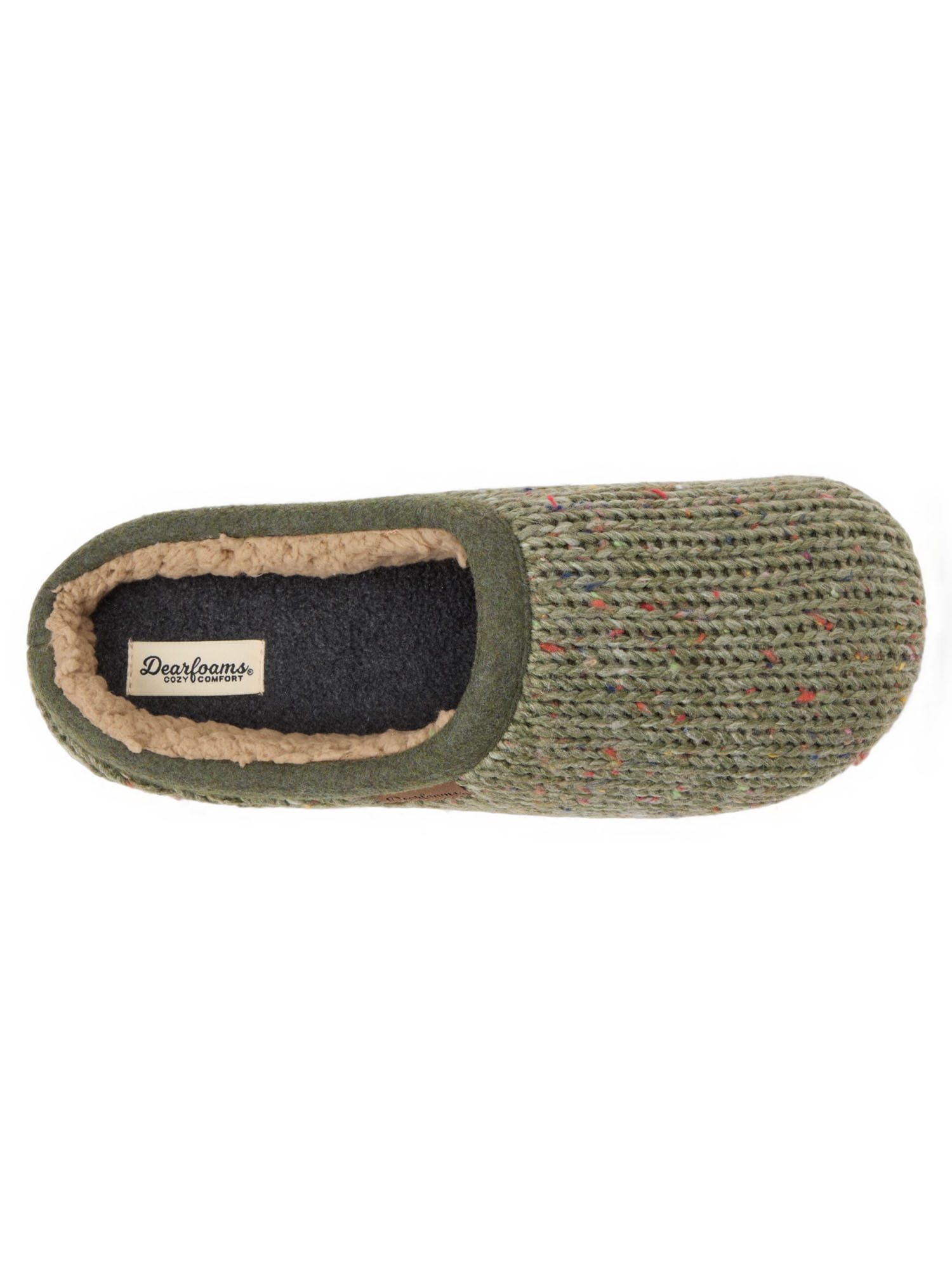 Dearfoams Cozy Comfort Men's Knit Clog Slippers