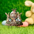 thumbnail image 4 of Easter Yard Decorations Outdoor Vintage Garden Stake Bunny Ground Insert, Spring Decoration for Lawn, Path, and Happy Easter Yard Sign, 4 of 6