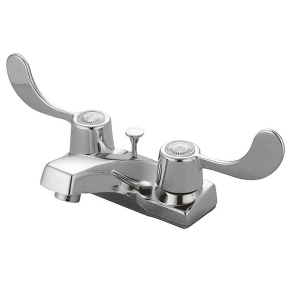 Kingston Brass KB191B 4 in. Centerset Bathroom Faucet, Polished Chrome