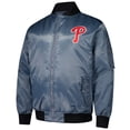 thumbnail image 2 of Men's Profile Charcoal Philadelphia Phillies Big & Tall Full-Zip Bomber Jacket, 2 of 3