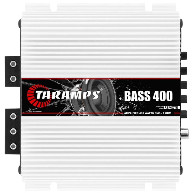Amplificador Monobloque Taramps Negro 400W RMS para Subwoofer Coche