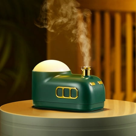 

USB Aromatherapy Humidifier With Light Large Capacity 350ML Quiet Cool Mist Humidifier For Car And Office Plants Easy To Clean