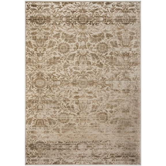 SAFAVIEH Martha Stewart Heritage Bloom Damask Area Rug, Dune, 5'3" x 7'6"