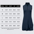 thumbnail image 2 of Tennis Dress for Women Golf Outfits with Shorts and Pockets Sleeveless Active Exercise Athletic Dresses for Women Black 2XL, 2 of 7